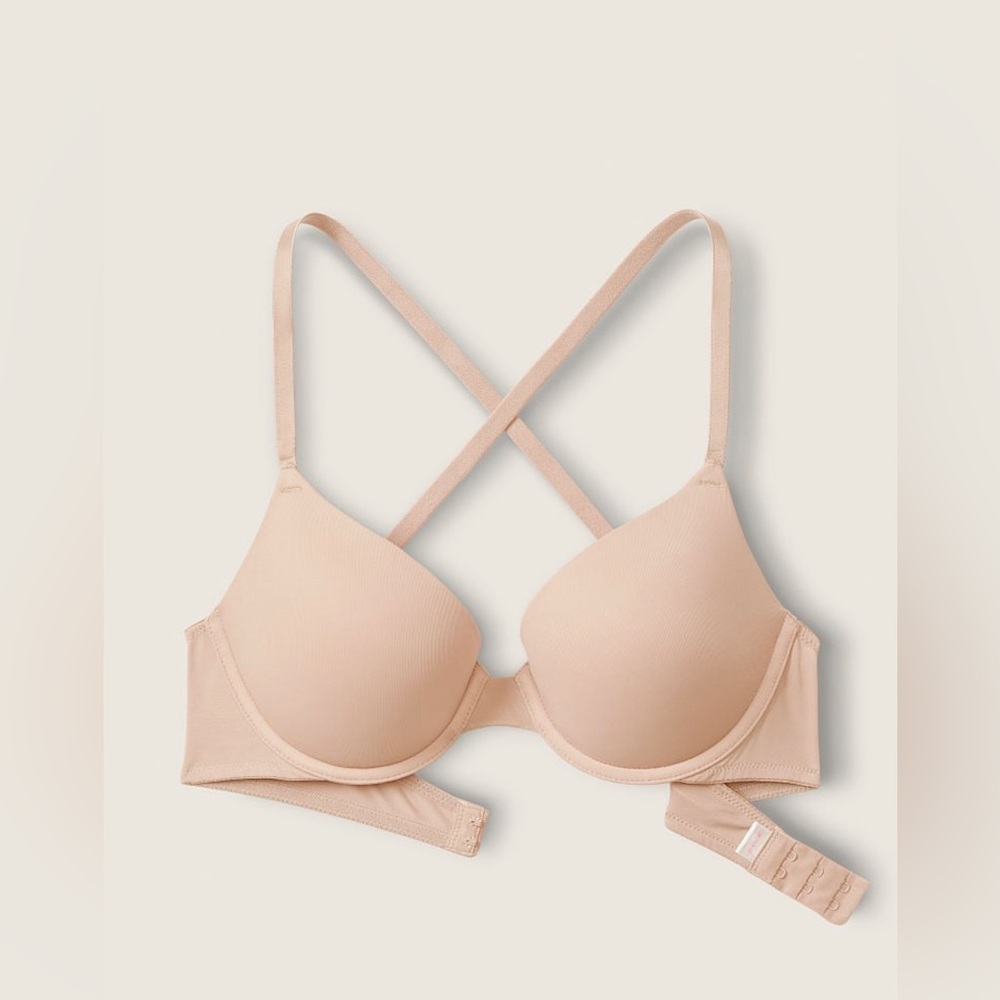 NWT Victorias Secret Pink Wear Everywhere Super Push Up Bra 38DD